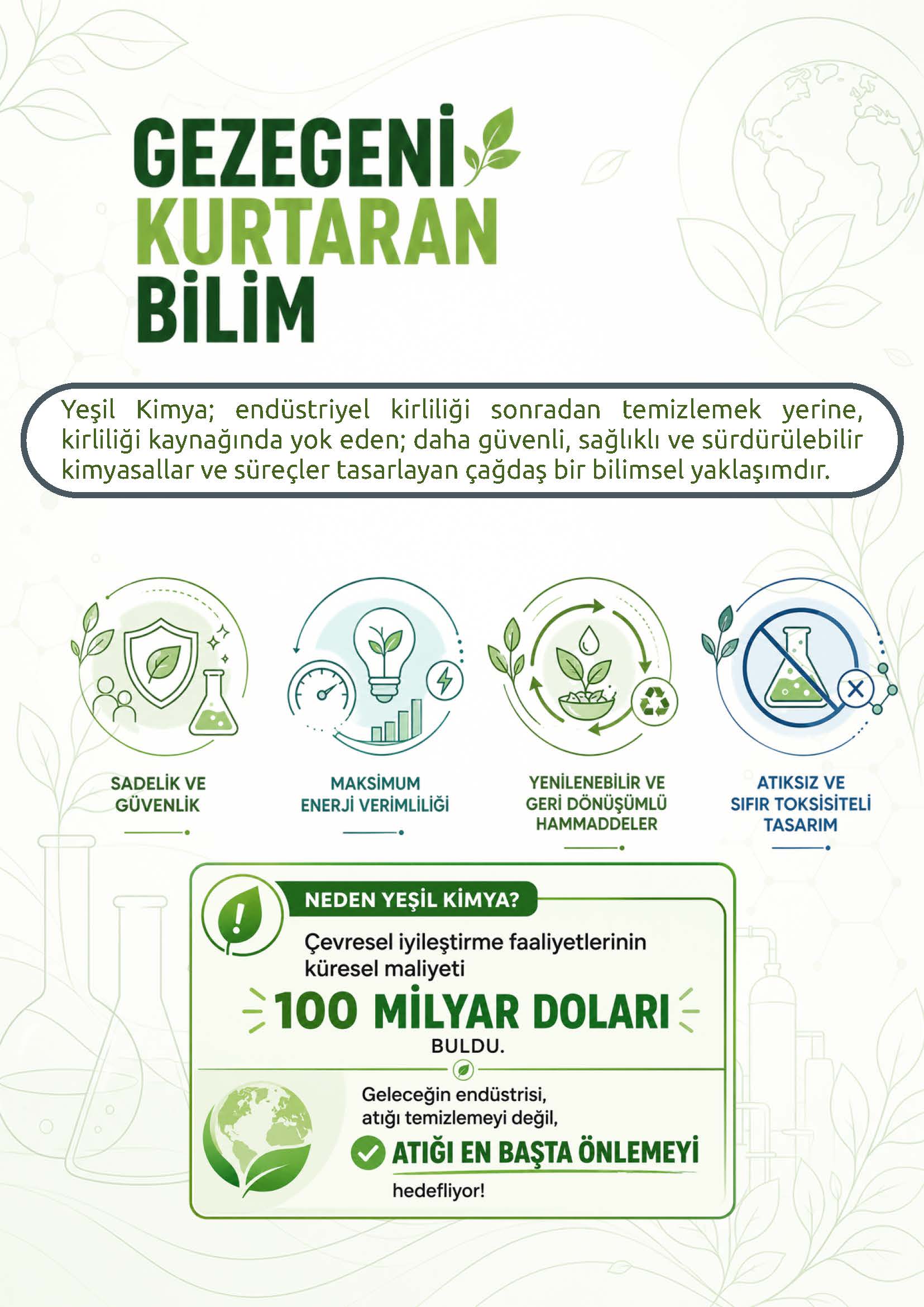 YEŞİL KİMYA  VE TEKNOLOJİLERİ ANABİLİM DALI 